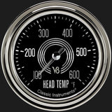 Classic Instruments V8 Speedster 2 5/8" Cylinder Head Temp. Gauge - V8SR397SLC