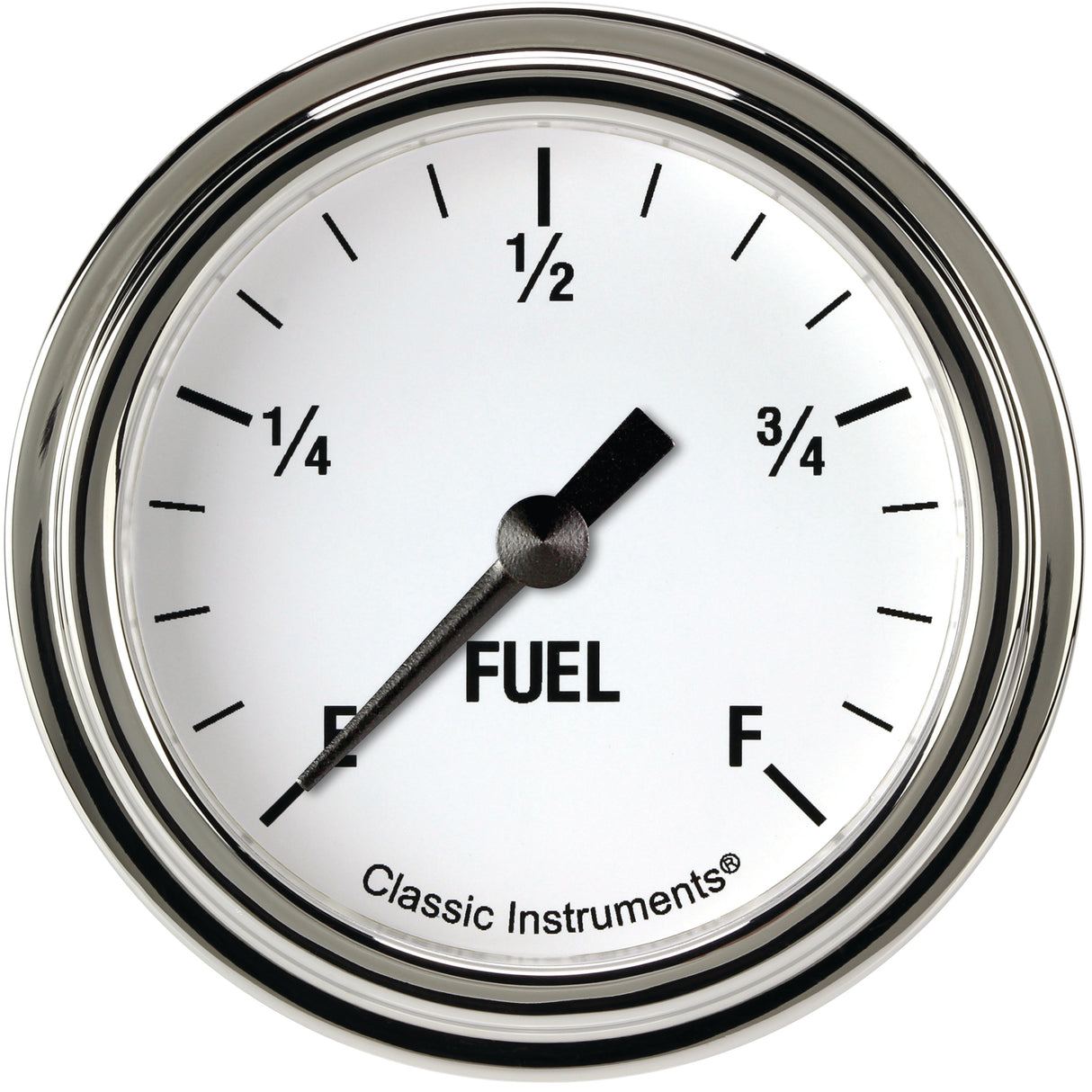Classic Instruments White Hot 2 5/8" Fuel Gauge - WH309SLF