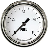 Classic Instruments White Hot 2 5/8" Fuel Gauge - WH309SLF