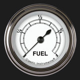 Classic Instruments Classic White 2 1/8" Fuel Gauge - CW109SLF