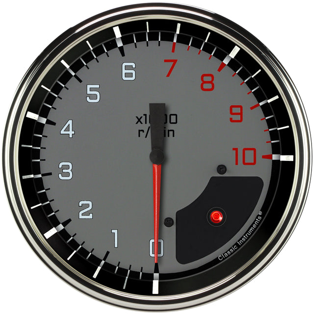 Classic Instruments AUTO CROSS GREY 5IN TACH 10K - AX71GSLF