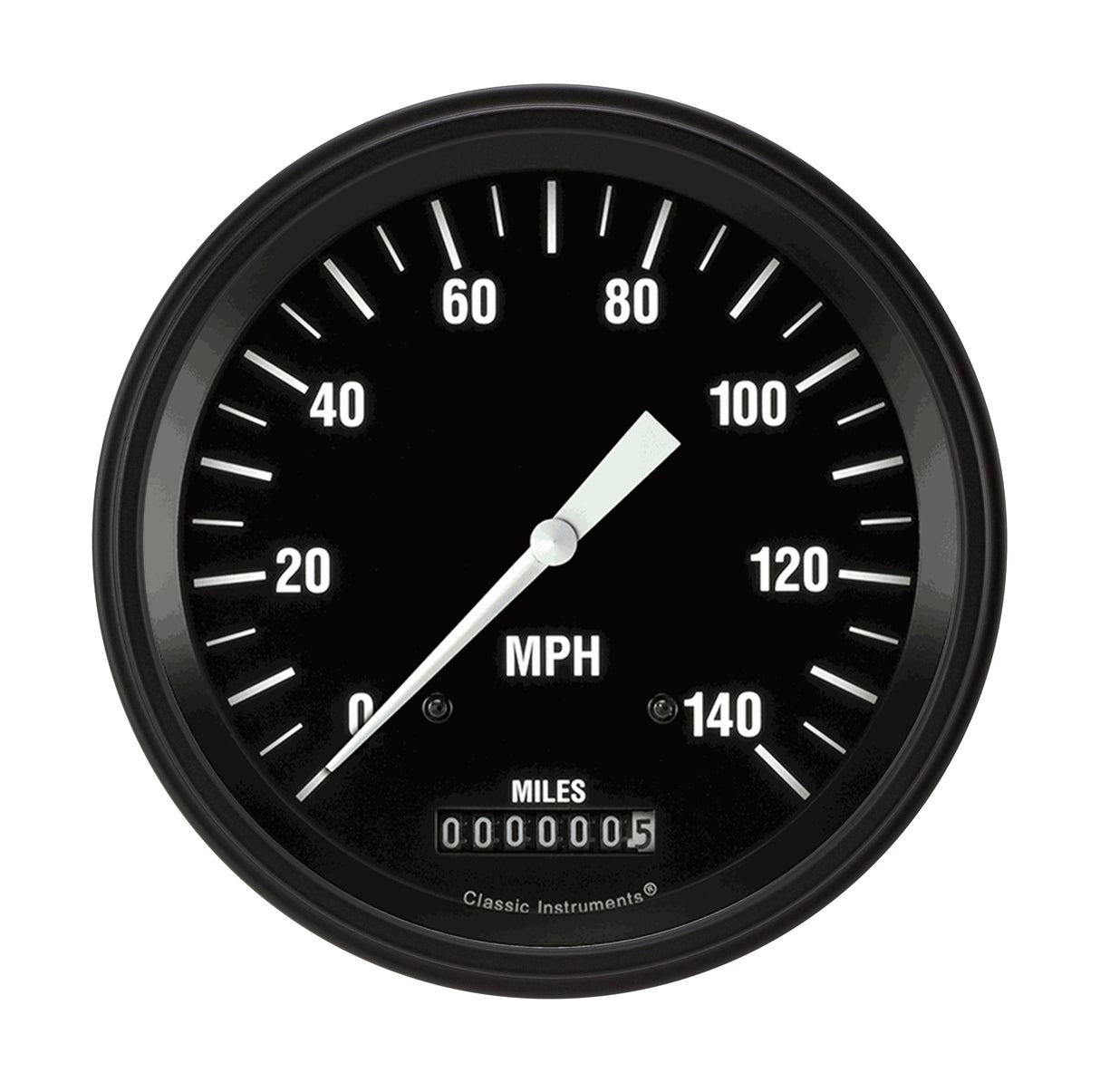 Classic Instruments HOT ROD 5IN SPEEDO 140 MPH - HR56BLF