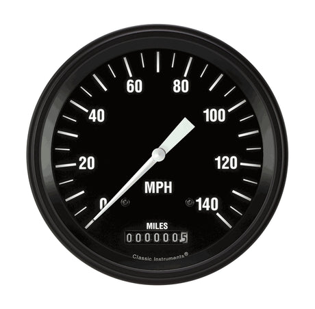 Classic Instruments HOT ROD 5IN SPEEDO 140 MPH - HR56BLF