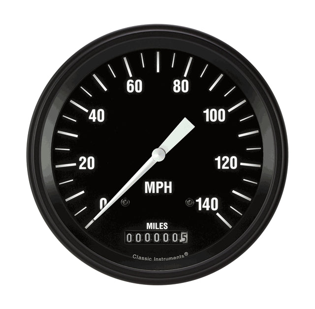 Classic Instruments HOT ROD 5IN SPEEDO 140 MPH - HR56BLF
