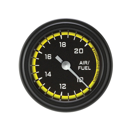 Classic Instruments Autocross Yellow 2 1/8" Air Fuel Ratio Gauge - AX194YBLF