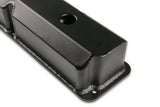 Mr Gasket Fabricated Aluminum Valve Covers - Black Finish - 6876BG