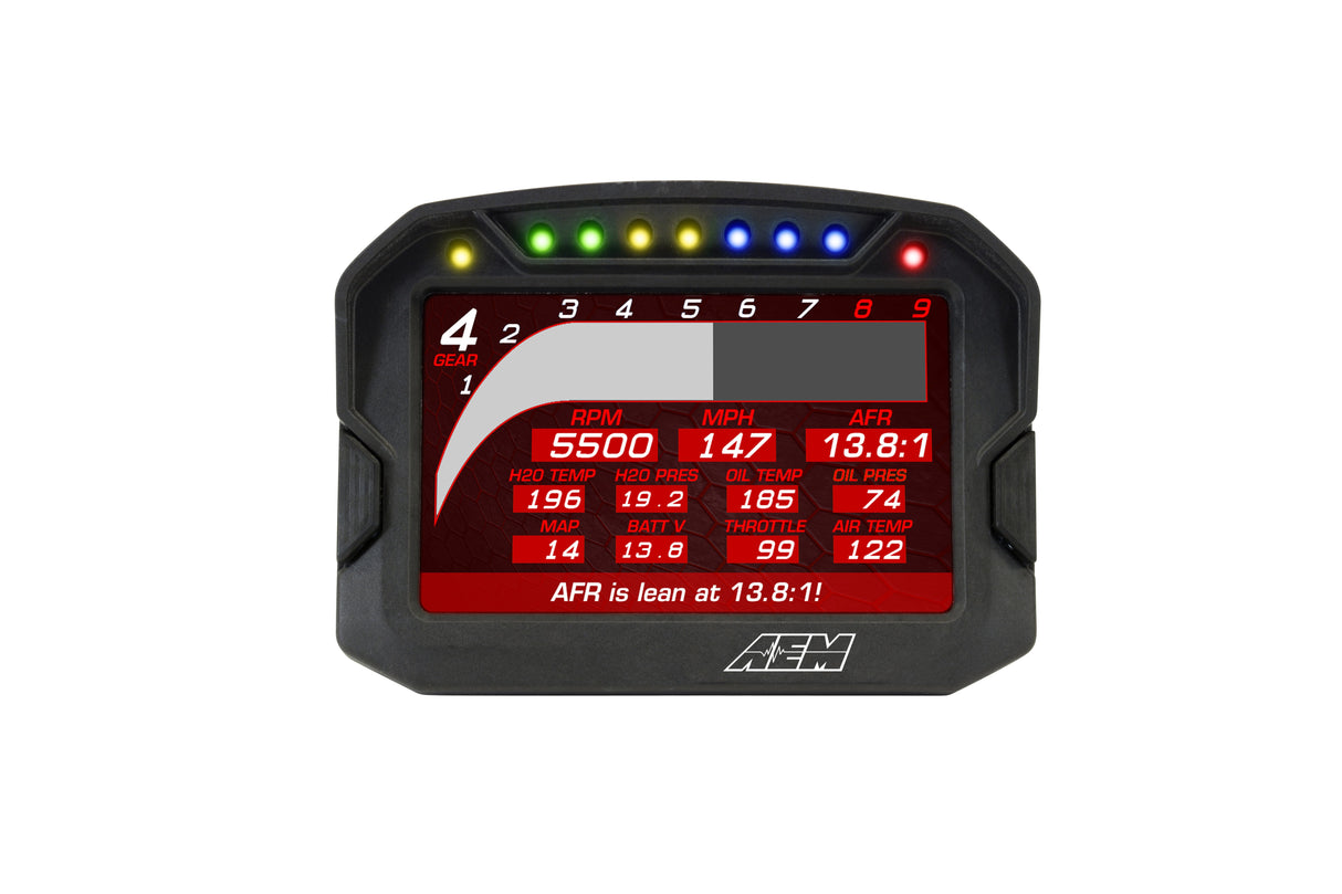 AEM CD-5LG Carbon Logging Display with Internal GPS - 30-5603