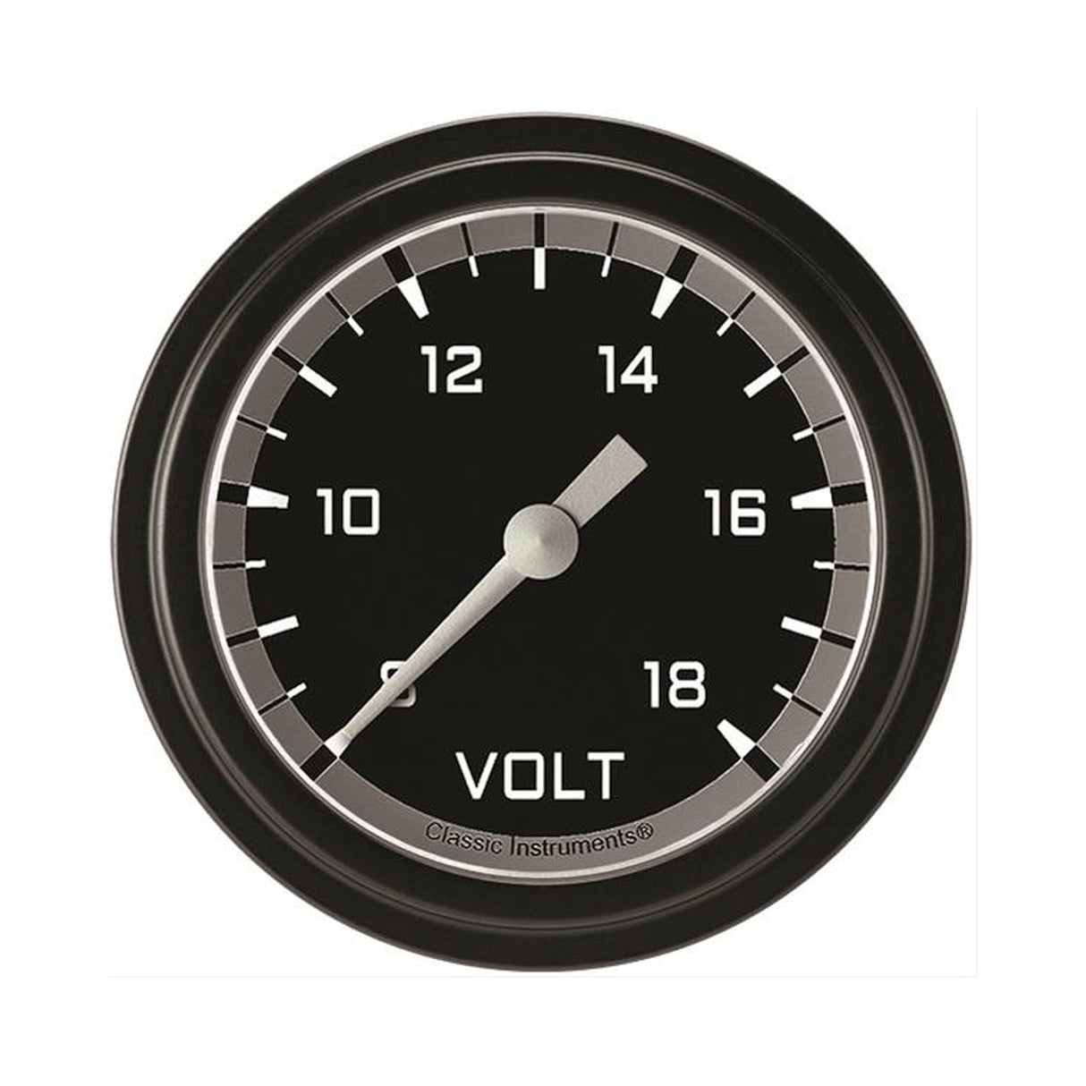 Classic Instruments Autocross Gray 2 5/8" Voltage Gauge - AX330GBLF