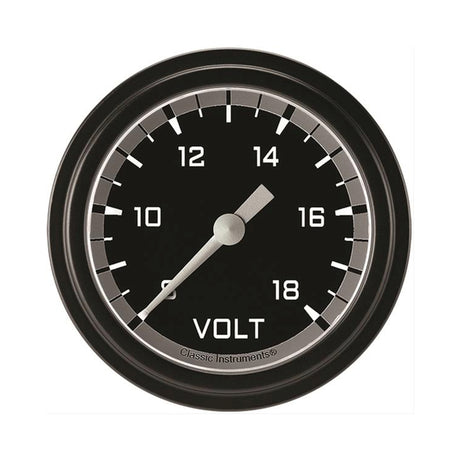 Classic Instruments Autocross Gray 2 5/8" Voltage Gauge - AX330GBLF
