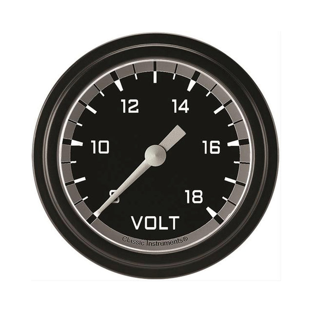 Classic Instruments Autocross Gray 2 5/8" Voltage Gauge - AX330GBLF