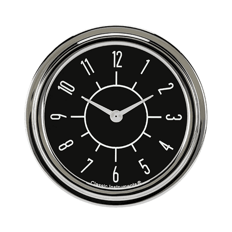 Classic Instruments 6-Pack Matching Black 2 5/8" Clock - SX92BSLF