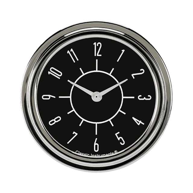 Classic Instruments 6-Pack Matching Black 2 5/8" Clock - SX92BSLF