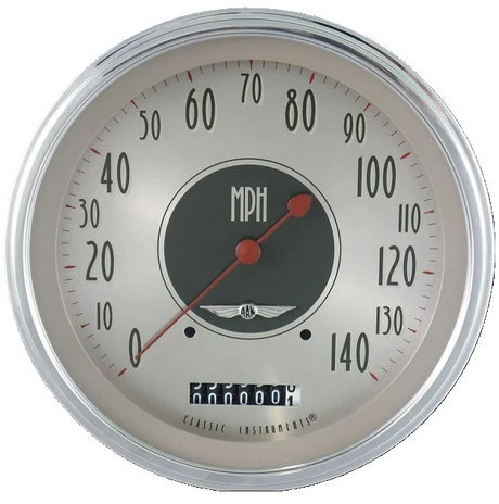 Classic Instruments All American Nickel 4 5/8" Speedometer - AN56SLC