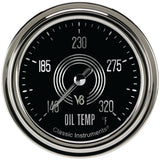 Classic Instruments V8 Speedster 2-5/8" Oil Temperature Gauge - V8SR328SLC