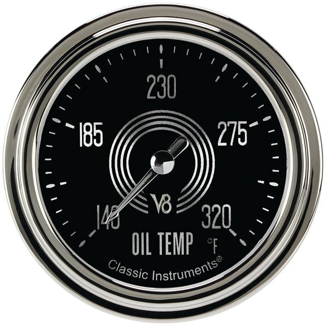 Classic Instruments V8 Speedster 2-5/8" Oil Temperature Gauge - V8SR328SLC