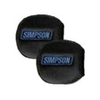 Simpson Racing YXZ Door Latch Pads Black/Blue (pair) - 2021B