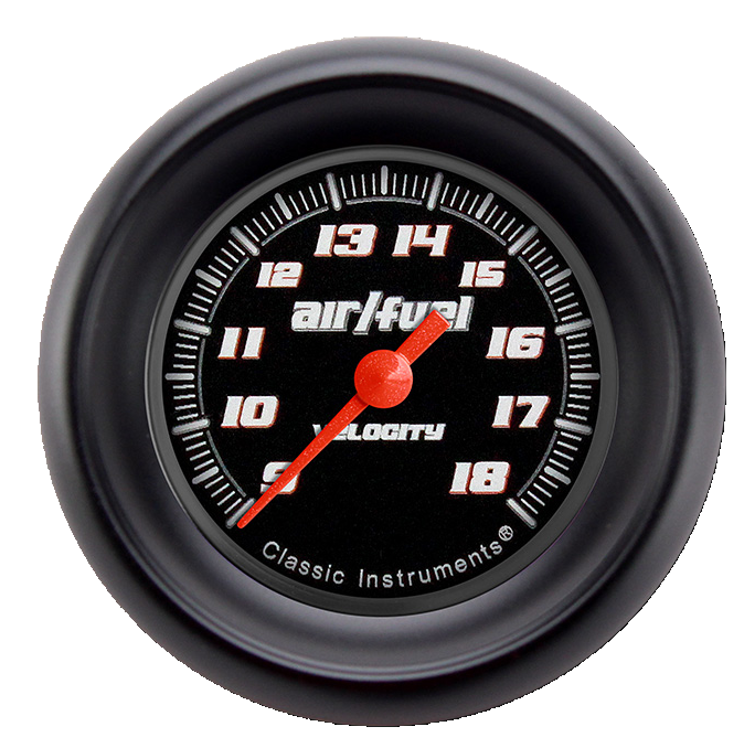 Classic Instruments Velocity Black 2 1/8" Air Fuel Ratio Gauge - VS194BBLF