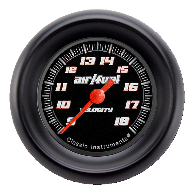 Classic Instruments Velocity Black 2 1/8" Air Fuel Ratio Gauge - VS194BBLF