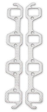 Scott Drake Shorty Header 1-1/2" Silver Ceramic Coated - C6TZ-9430-CC-SH