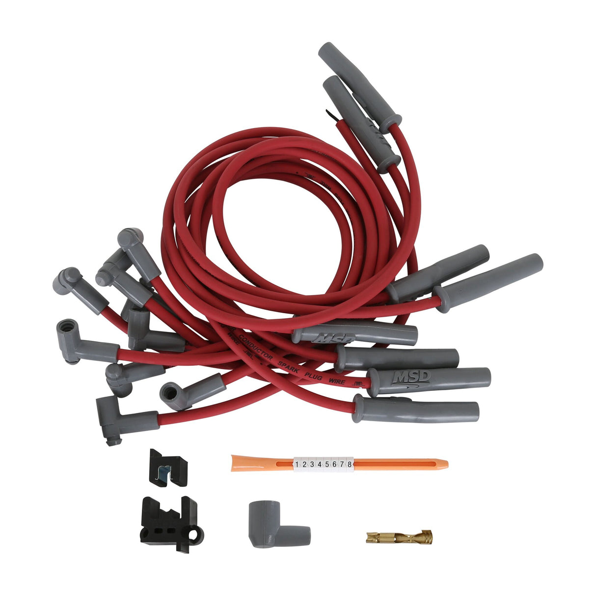 MSD Super Conductor Spark Plug Wire Set, Chevy 454 ’75-On HEI - 31779