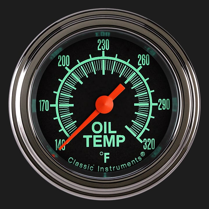 Classic Instruments G/Stock 2 1/8" Oil Temperature Gauge - GS128SLF
