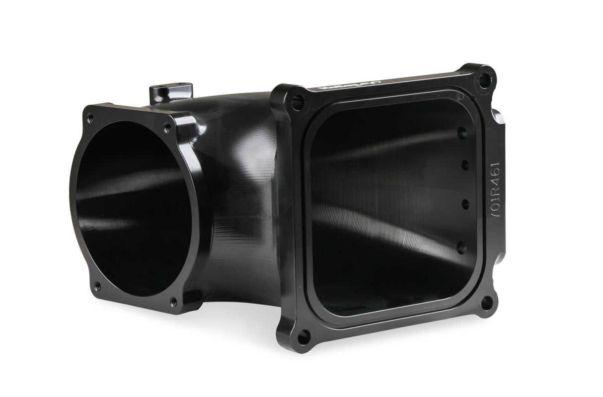 Holley 300-253BK Billet 4500 EFI Throttle Body Intake Elbow-Ls- Black Finish