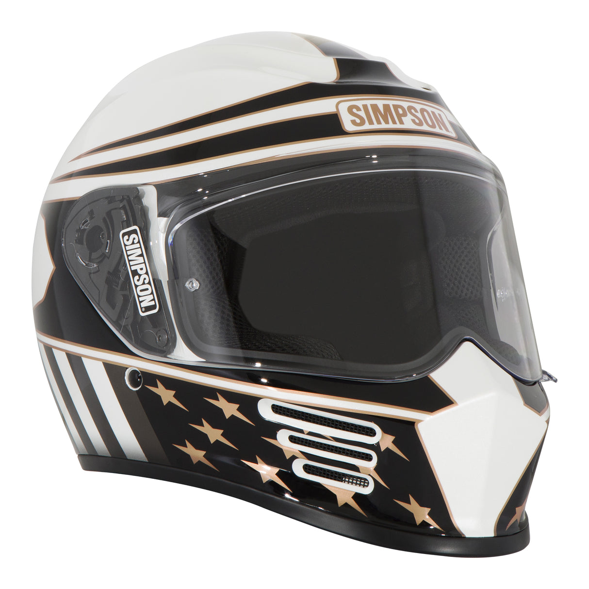 Simpson Motorcycle Speed Bandit Helmet - Americana Gold - Medium - SPBAM2MD
