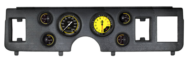 Classic Instruments 79-86 MUSTANG AUTO CROSS YELLOW 6ga SET-FORD - CDMU79AXY01CF