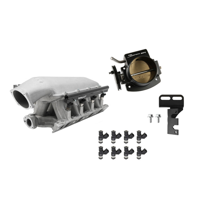 Holley EFI Ford 351W 9.5" Hi-Ram Natural Kit with 92mm TB and 42lb injectors - 300-241-42K