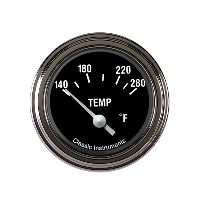 Classic Instruments Hot Rod 2 1/8" Water Temp - HR26SLF