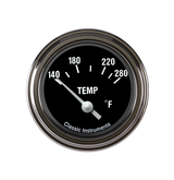 Classic Instruments Hot Rod 2-1/8" Water Temperature Gauge - HR26SLC