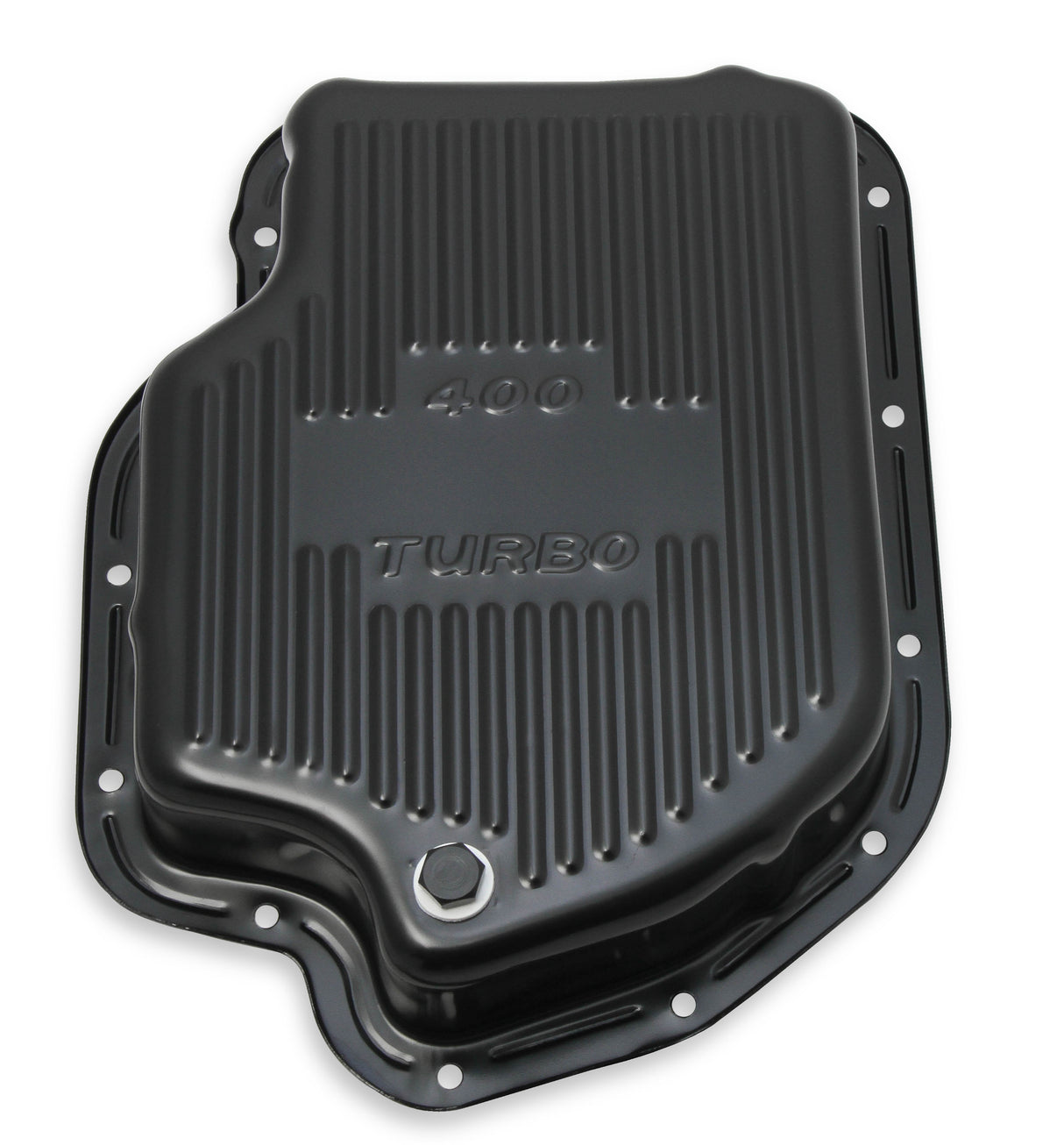 Mr Gasket Transmission Oil Pan - Black Steel - 9786BMRG