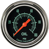 Classic Instruments G/Stock 2-5/8" Oil Pressure Gauge - GS381SLF