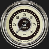 Classic Instruments Nostalgia VT 2 5/8" Air Pressure Gauge - NT318SLC