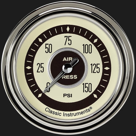 Classic Instruments Nostalgia VT 2 5/8" Air Pressure Gauge - NT318SLC