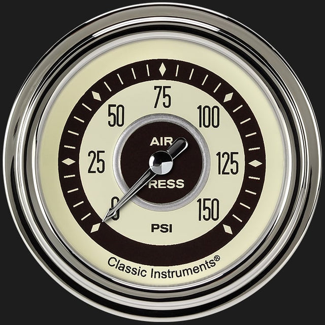 Classic Instruments Nostalgia VT 2 5/8" Air Pressure Gauge - NT318SLC
