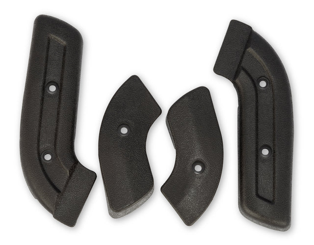 Scott Drake 67-77 Bronco Seat Hinge Covers, Black - C8TZ-656192-5B