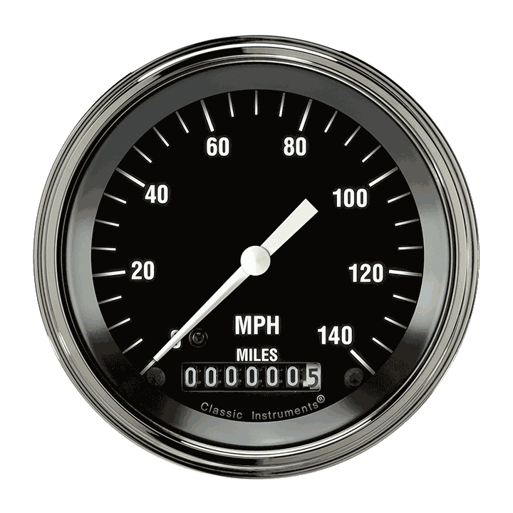 Classic Instruments Hot Rod 3 3/8" Speedometer - HR55SLF