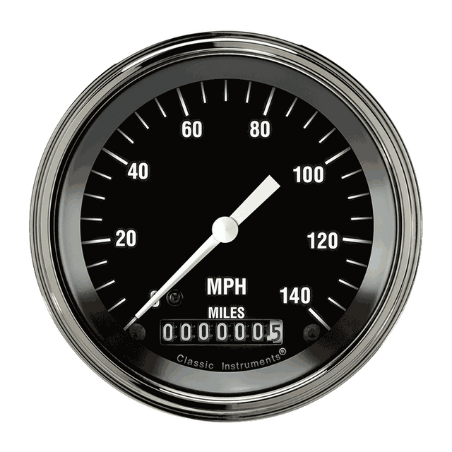Classic Instruments Hot Rod 3 3/8" Speedometer - HR55SLF
