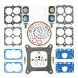 Quick Fuel Non-Stick Rebuild Kit; Alcohol/E85 4150/4150 H.P. - 3-208QFT