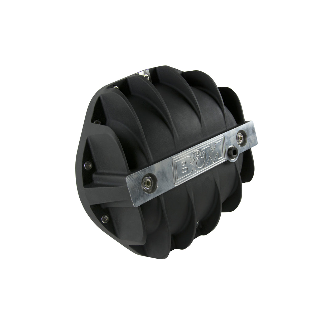 B&M Hi-Tek Aluminum Differential Cover for GM 9.5-inch 14-bolt - Black - 71505
