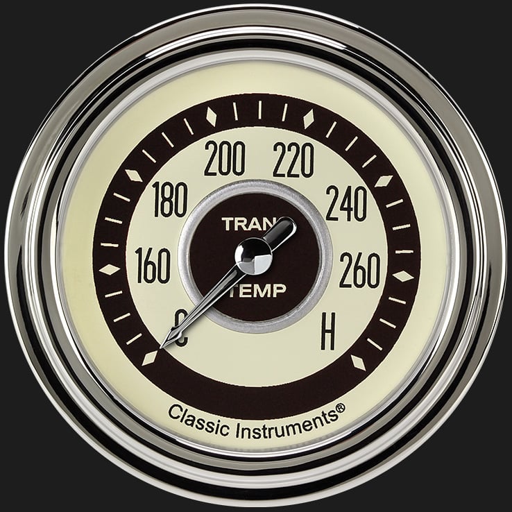 Classic Instruments Nostalgia VT 2 5/8" Transmission Temperature Gauge - NT327SLC