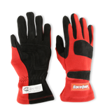 Racequip SFI 3.3/5 Red / Black Short Gauntlet Nomex Race Gloves - X-Large - 355016RQP