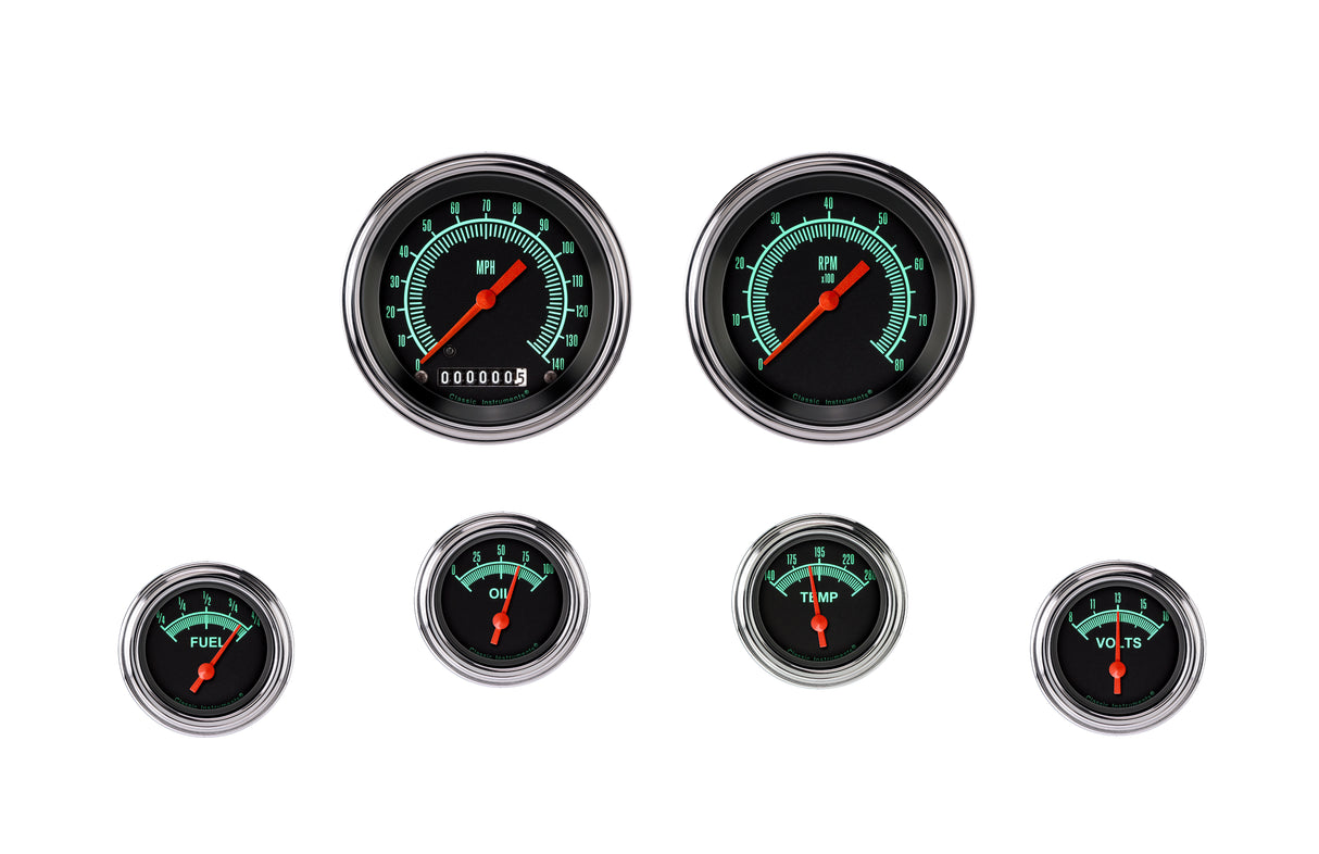 Classic Instruments G/Stock Series Six Gauge Set - GS01SLF