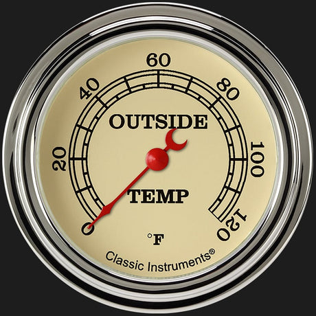 Classic Instruments Vintage 2 5/8" Outside Air Temp Gauge - VT399SLF