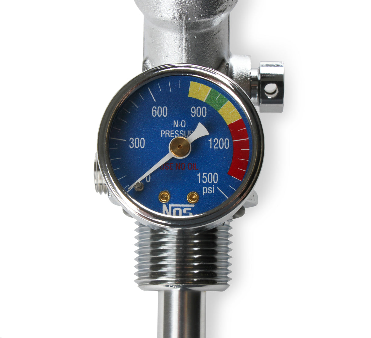 NOS 10 lb. Bottle Super Hi-Flow Valve Assembly with Siphon Tube and Blue Gauge - 16137ANOS