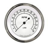 Classic Instruments Classic White 3" Tachometer Gauge (8000 RPM) - CW80SLC