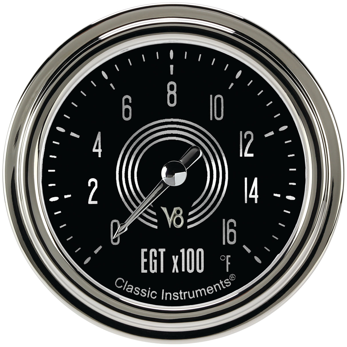 Classic Instruments V8 Speedster 2-5/8" Exhaust Gas Tempature Gauge - V8SR398SLC