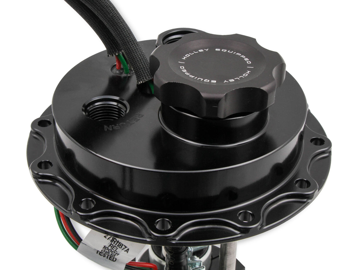 Holley 12-149 Fuel Cell Pump Module Assembly 12 Bolt Flange with VR Series Brushless Fuel Pump