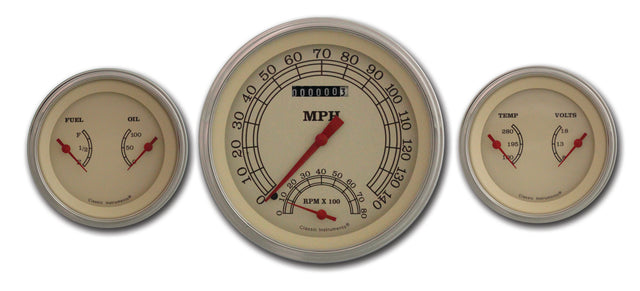 Classic Instruments Vintage Series Three Gauge Set - VT61SLF